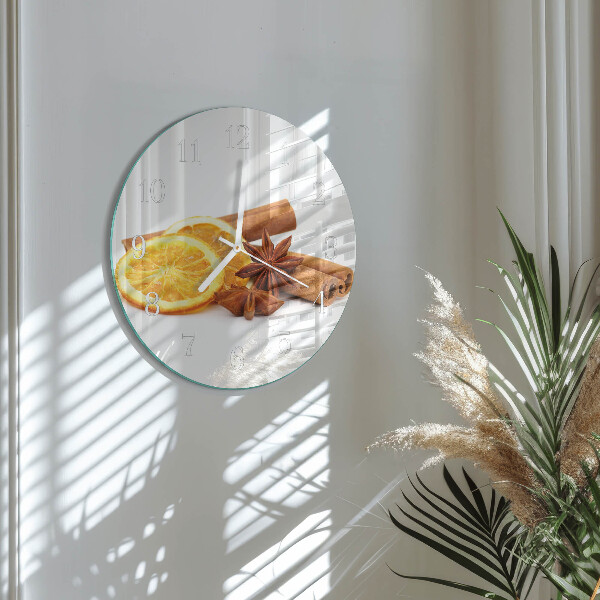 Round wall clock Vanilla with Lemon