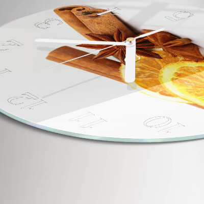 Round wall clock Vanilla with Lemon