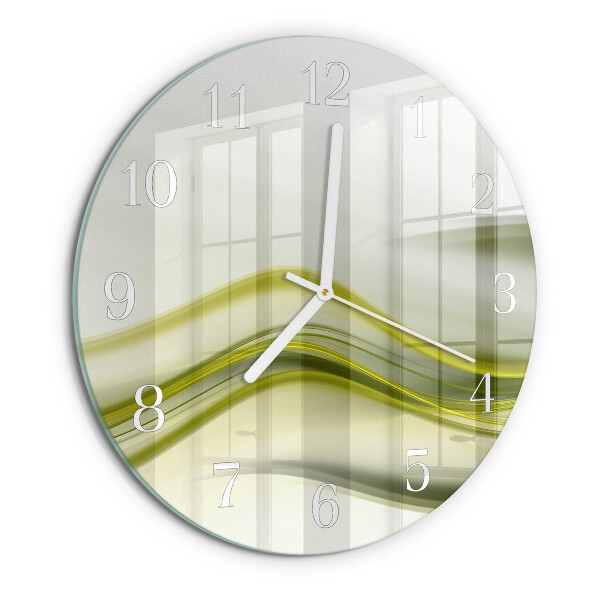 Round wall clock Abstract Lines