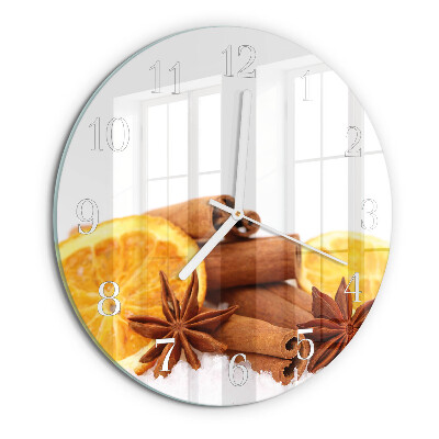 Round wall clock Vanilla with Lemon