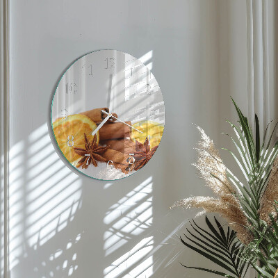 Round wall clock Vanilla with Lemon