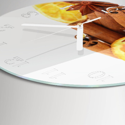 Round wall clock Vanilla with Lemon