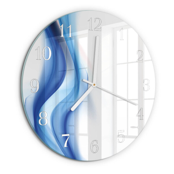 Round wall clock Abstract Smoke
