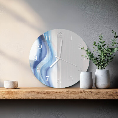 Round wall clock Abstract Smoke