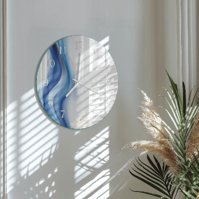 Round wall clock Abstract Smoke