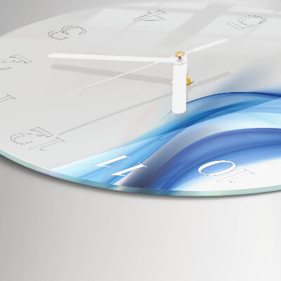 Round wall clock Abstract Smoke