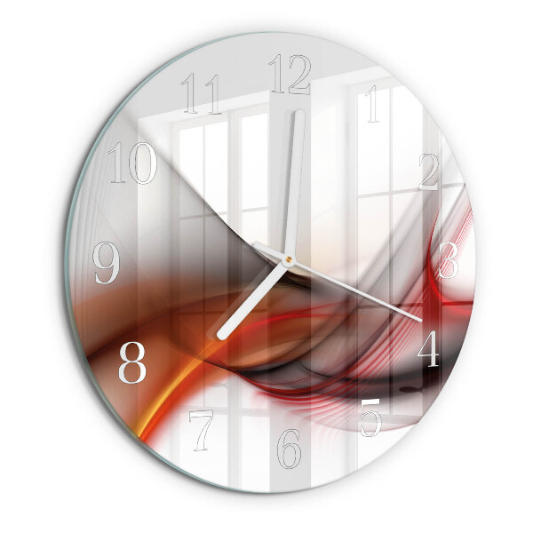 Round wall clock Abstract Lines