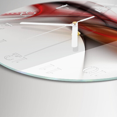 Round wall clock Abstract Lines