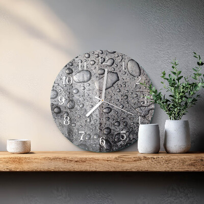 Round wall clock Drops