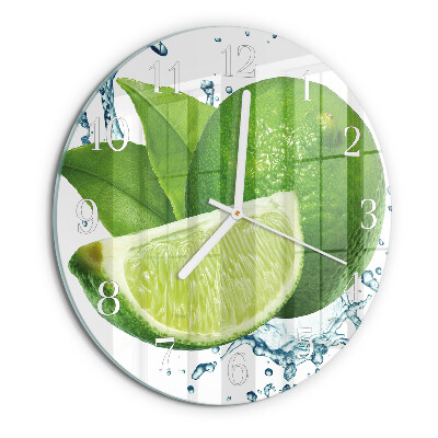Round wall clock Calcium carbonate