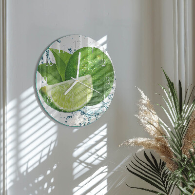 Round wall clock Calcium carbonate