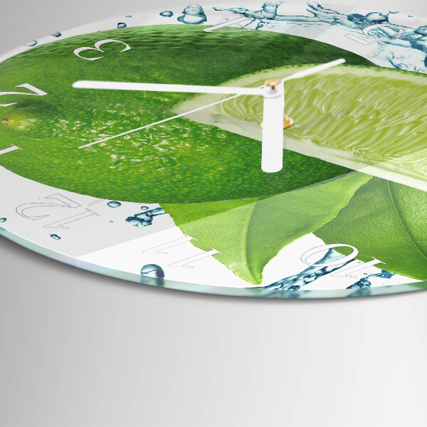 Round wall clock Calcium carbonate