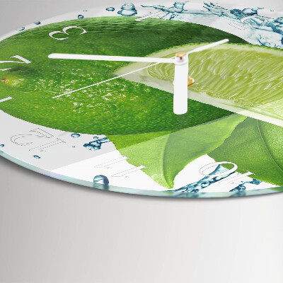 Round wall clock Calcium carbonate