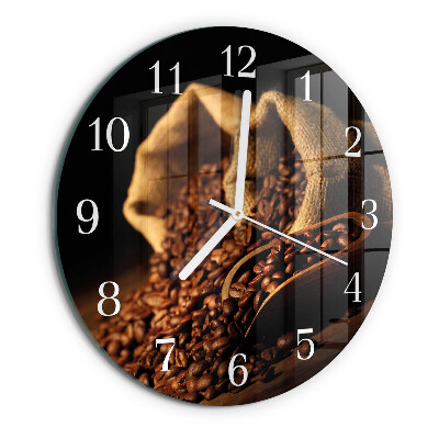Round wall clock Coffee Beans