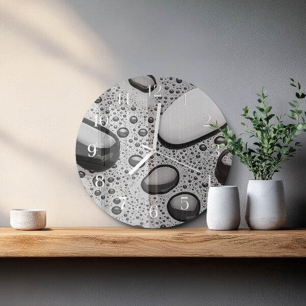 Round wall clock Stones