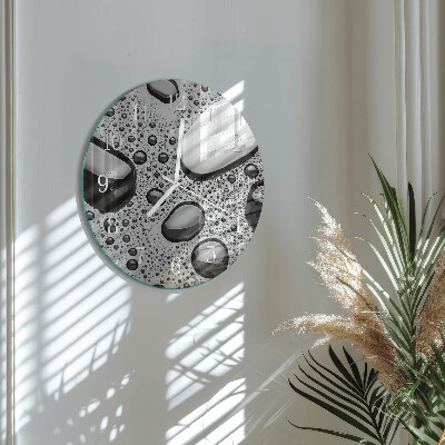 Round wall clock Stones