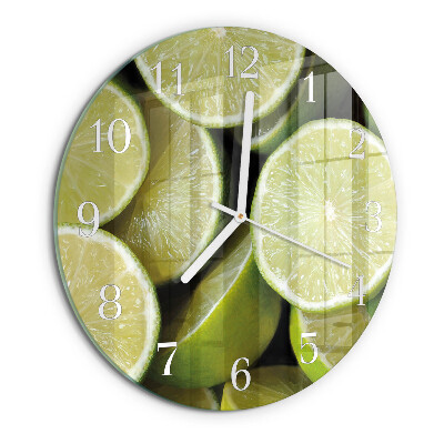 Round wall clock Calcium carbonate