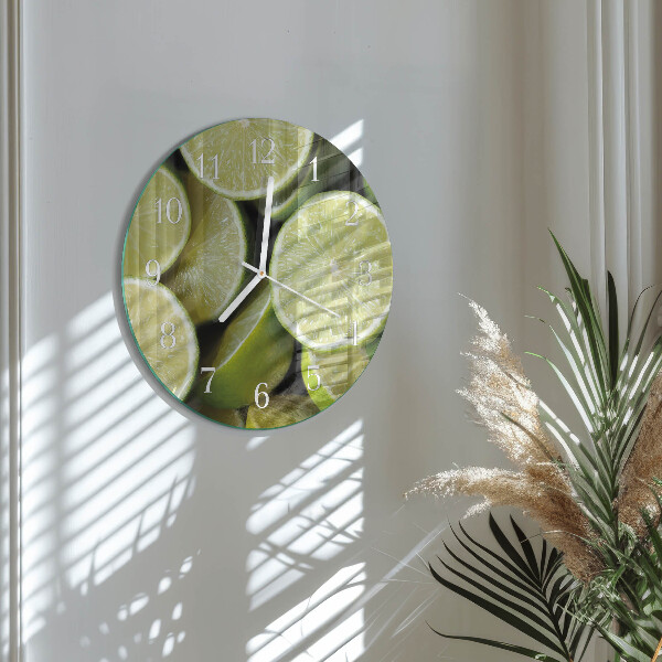 Round wall clock Calcium carbonate