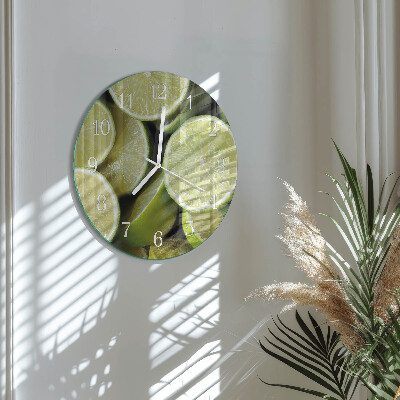 Round wall clock Calcium carbonate