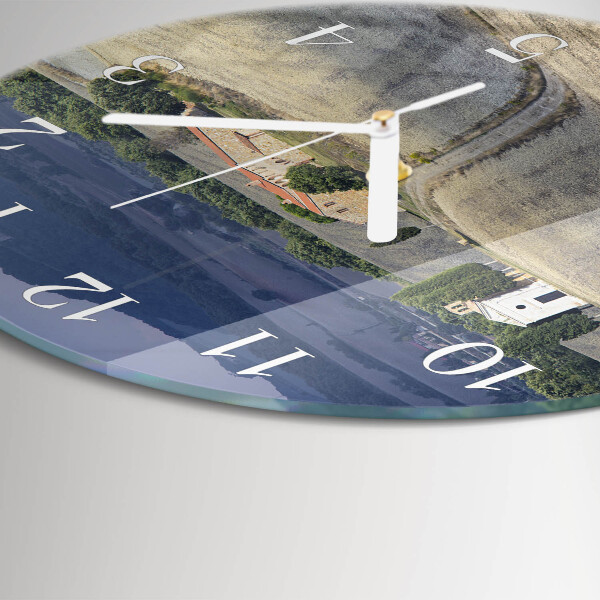 Round wall clock Landscape