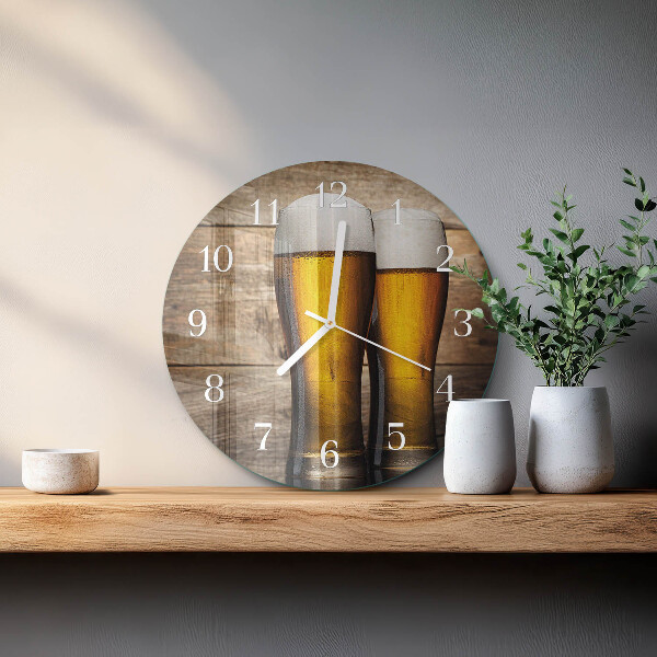 Round wall clock Beer