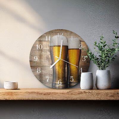 Round wall clock Beer