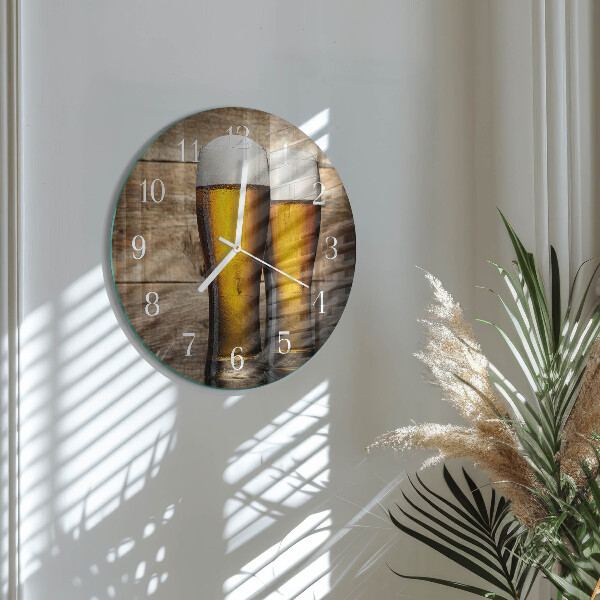 Round wall clock Beer