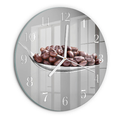 Round wall clock A Spoon of Coffee