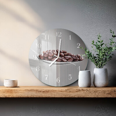 Round wall clock A Spoon of Coffee