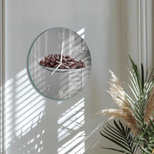 Round wall clock A Spoon of Coffee