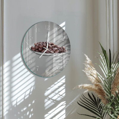 Round wall clock A Spoon of Coffee