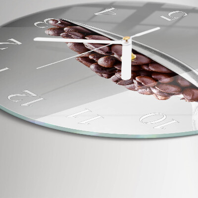 Round wall clock A Spoon of Coffee