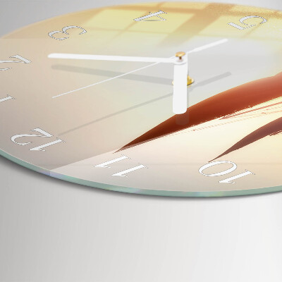 Round wall clock Sailboat