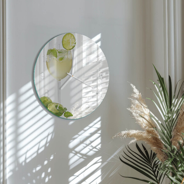 Round wall clock Calcium carbonate