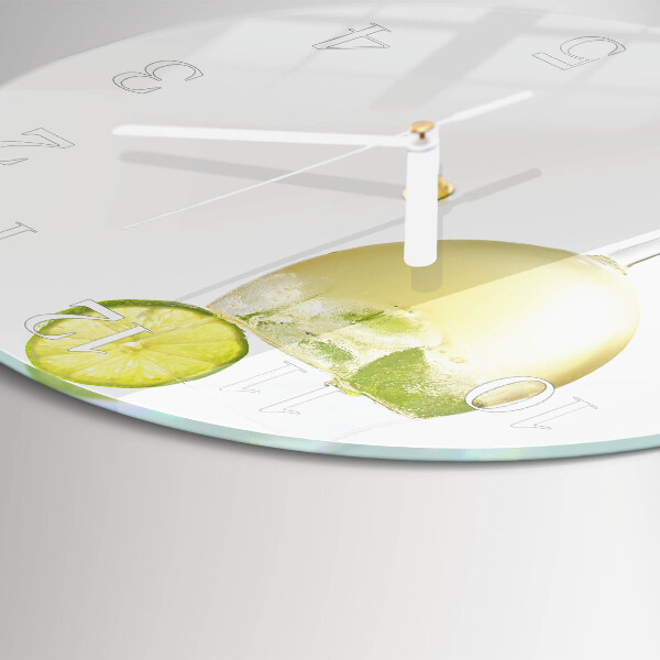 Round wall clock Calcium carbonate