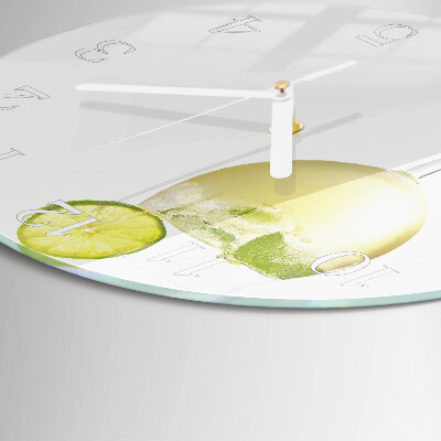 Round wall clock Calcium carbonate