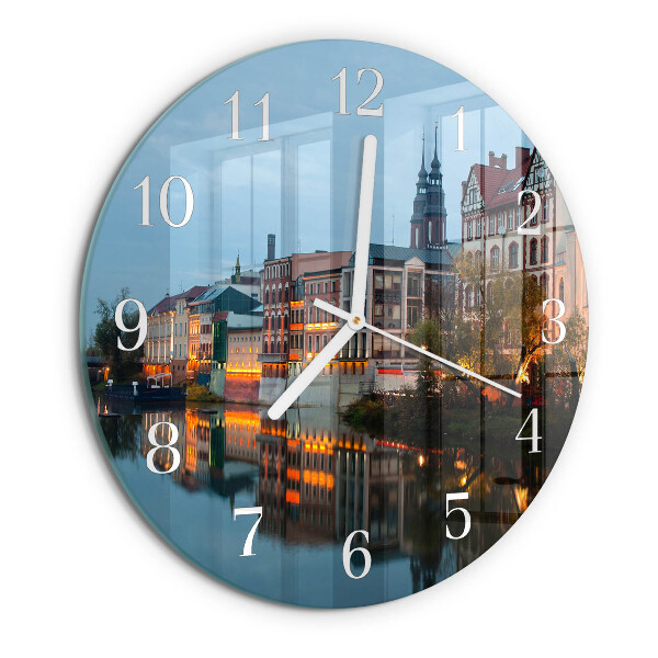 Round wall clock Old town