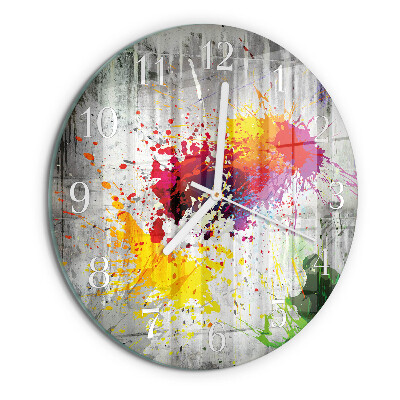 Round wall clock Stains