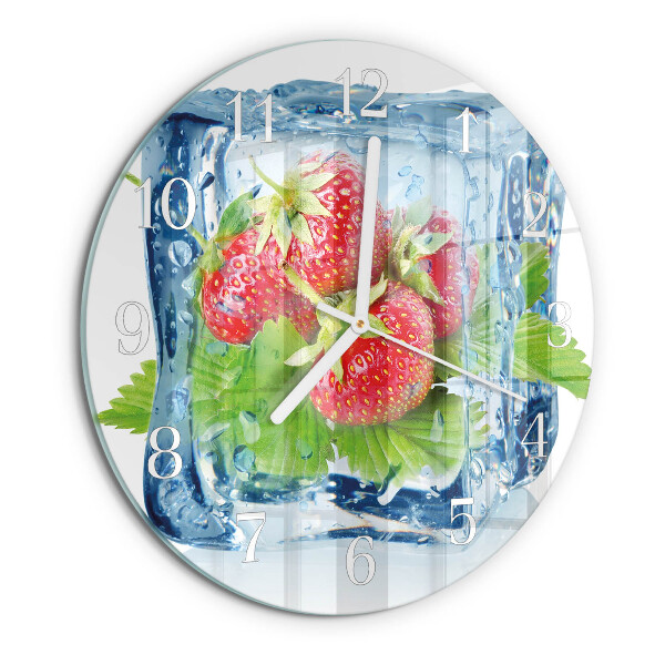 Round wall clock Strawberry Ice Cream