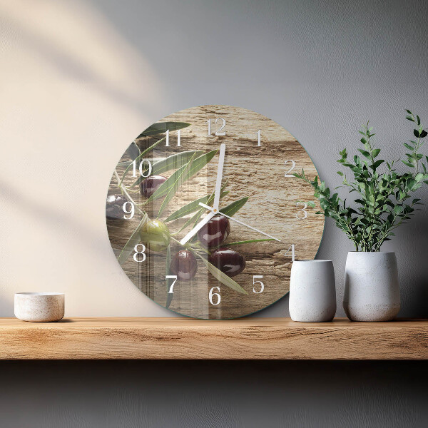 Round wall clock Olives