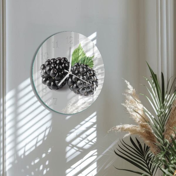 Round wall clock Blackberries