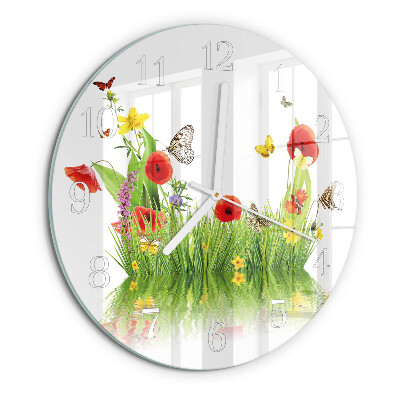 Round wall clock Meadow