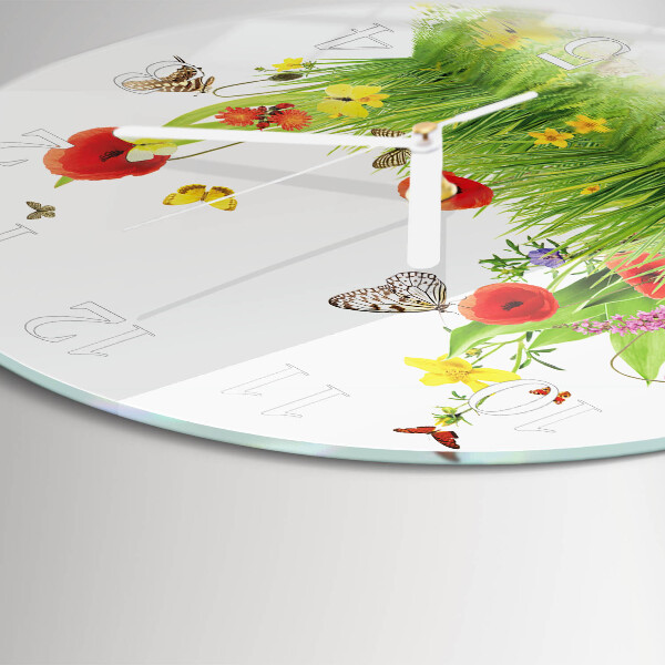Round wall clock Meadow