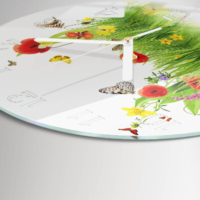 Round wall clock Meadow