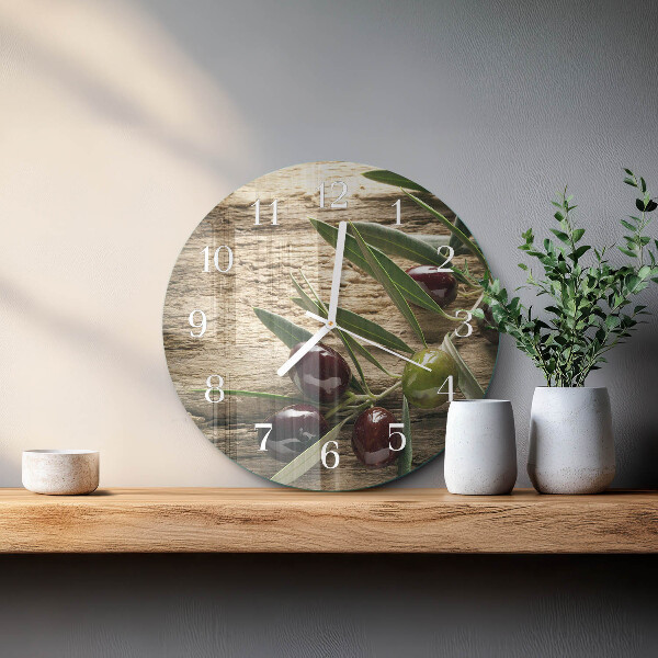 Round wall clock Olives