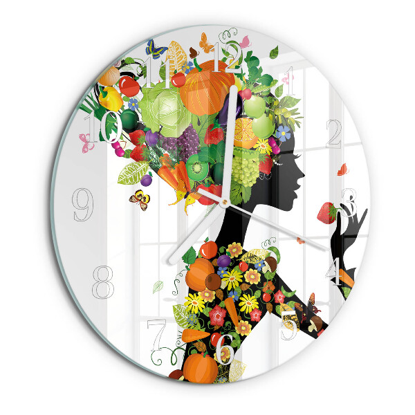 Round wall clock Piece