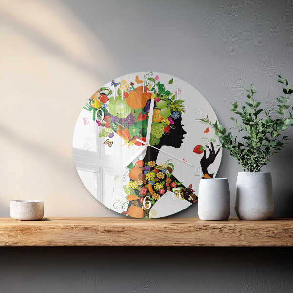 Round wall clock Piece