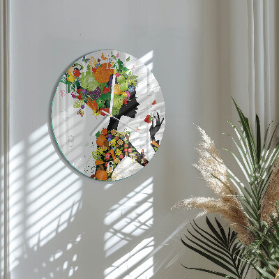 Round wall clock Piece