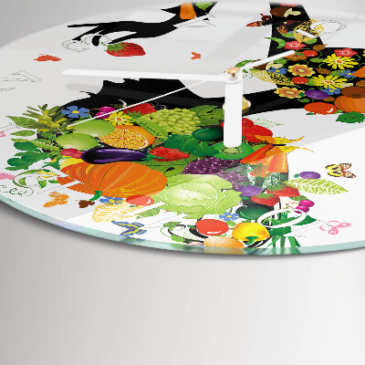 Round wall clock Piece