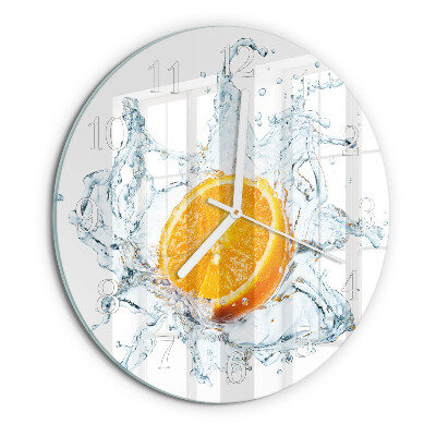 Round wall clock Water
